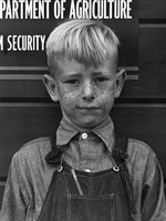 Son of a migrant agricultural worker. Visalia, California, 1940